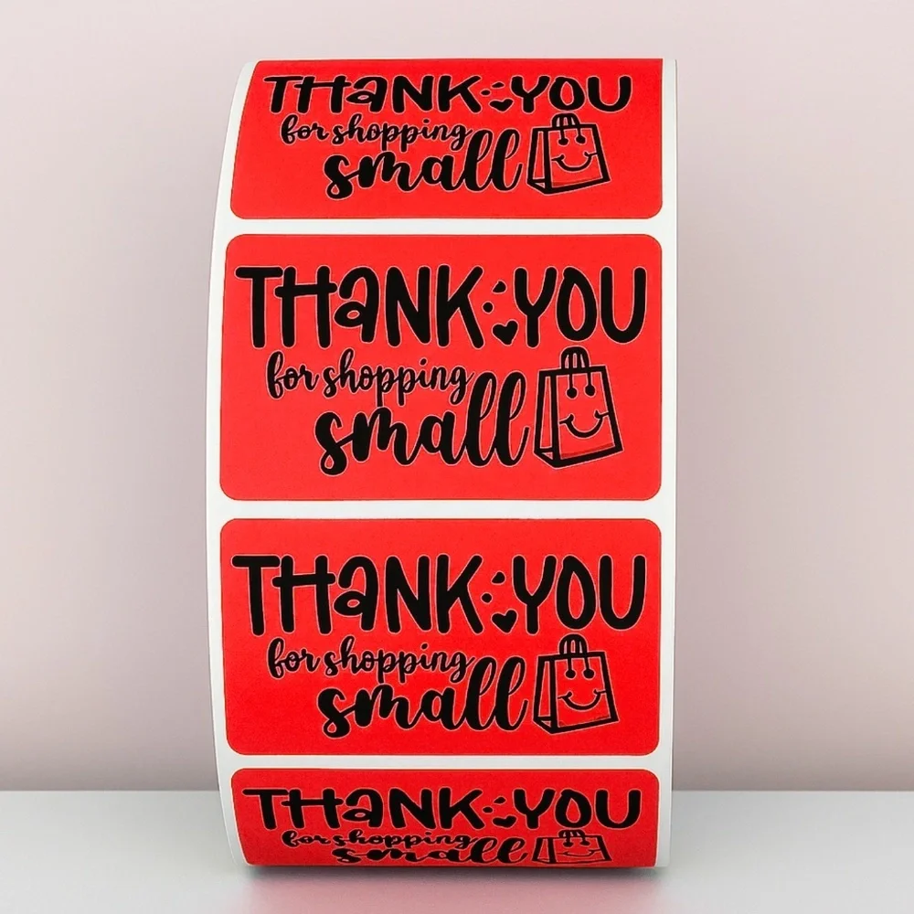 Thank You for Shopping Small Stickers Packaging Labels for Small Business Order